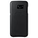 Leather Cover per Galaxy S7 - Nero - Foto miniatura 1