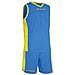 Kit Power - Completino Da Basket - Maglia Smanicata E Pantaloncino Di Colore Azzurro / giallo Taglia 3xs - Foto miniatura 1