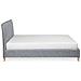 Letto Matrimoniale Moderno In Tessuto Grigio 160x200cm Sennez - Foto miniatura 24