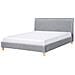 Letto Matrimoniale Moderno In Tessuto Grigio 160x200cm Sennez - Foto miniatura 32