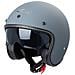 Casco Moto Jet Cafe Racer Omologato Ece 22-05 Parasole Scooter Grigio Opaco Xl - Foto miniatura 1