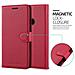Custodia Compatibile Con Google Pixel 3 Xl In Rosso Carminio - Coperchio Protettiva Con Chiusura Magnetica, Funzione Stand E Tasca Per Le Carte - Foto miniatura 2