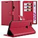 Custodia Compatibile Con Google Pixel 3 Xl In Rosso Carminio - Coperchio Protettiva Con Chiusura Magnetica, Funzione Stand E Tasca Per Le Carte - Foto miniatura 7