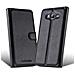 Custodia Compatibile Con Samsung Galaxy J7 2015 In Nero Carbone - Coperchio Protettiva Con Chiusura Magnetica, Funzione Stand E Tasca Per Le Carte - Foto miniatura 2