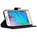 Custodia Compatibile Con Samsung Galaxy J7 2015 In Nero Carbone - Coperchio Protettiva Con Chiusura Magnetica, Funzione Stand E Tasca Per Le Carte - Foto miniatura 5