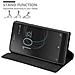Custodia Compatibile Con Sony Xperia L1 In Nero Di Notte - Coperchio Protettiva Con Chiusura Magnetica, Funzione Stand E Tasca Per Le Carte - Foto miniatura 7