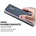 Custodia Compatibile Con Samsung Galaxy Note 5 In Blu Scuro Nero - Coperchio Protettiva Con Chiusura Magnetica, Funzione Stand E Tasca Per Le Carte - Foto miniatura 3