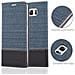Custodia Compatibile Con Samsung Galaxy Note 5 In Blu Scuro Nero - Coperchio Protettiva Con Chiusura Magnetica, Funzione Stand E Tasca Per Le Carte - Foto miniatura 5