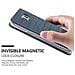Custodia Compatibile Con Samsung Galaxy Note 5 In Blu Scuro Nero - Coperchio Protettiva Con Chiusura Magnetica, Funzione Stand E Tasca Per Le Carte - Foto miniatura 9