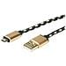 Gold Usb 2.0 Kabel, Typ A St - Micro B St (reversibel), 1,8 M (11.02.8820)  - Foto miniatura 2