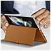 Custodia Leather Flip Cover Ef-ff926laegww Per Galaxy Z Fold 3 2021 Camel - Foto miniatura 2