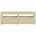 Mobile Porta TV con Luci LED Rovere Sonoma 120x35x40 cm - Foto miniatura 8