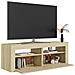 Mobile Porta TV con Luci LED Rovere Sonoma 120x35x40 cm - Foto miniatura 10