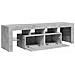 Mobile Porta TV con Luci LED Grigio Cemento 140x36,5x40 cm - Foto miniatura 3