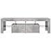 Mobile Porta TV con Luci LED Grigio Cemento 140x36,5x40 cm - Foto miniatura 4