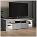Mobile Porta TV con Luci LED Grigio Cemento 140x36,5x40 cm - Foto miniatura 7