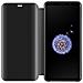 Custodia Compatibile Con Samsung Galaxy S9 Plus In Tormalina Nera - Clear View Specchio Coperchio Protettivo Con Funzione Di Supporto Protezione A 360 Gradi - Foto miniatura 3