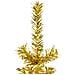 Albero Natale Artificiale Sottile A Metà Con Supporto Oro 150cm - Foto miniatura 7