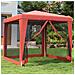 Tenda Per Feste Con Pareti Laterali In Rete 2,5x2,5 M Hdpe - Foto miniatura 1