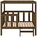 Cuccia per Cani Miele 105,5x83,5x100 cm Legno Massello di Pino - Foto miniatura 3