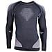 Evolution Base Layer Shirt Long Sleeves - S /m Anthracite Melange-blue-yellow Shiny - Foto miniatura 1