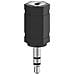 00205199 Adattatore Per Inversione Del Genere Dei Cavi 2.5mm 3.5mm Nero, Argento - Foto miniatura 1