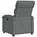 Poltrona Reclinabile In Tessuto Grigio Scuro - Foto miniatura 6