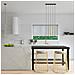 Sollux Lighting Lampada A Sospensione Pastelo 1 Oro Lucido Sl.1195 - Moderno Lampade A Sospensione Splendore Dorato 100x8x8 Cm - Foto miniatura 1