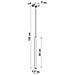 Sollux Lighting Lampada A Sospensione Pastelo 1 Oro Lucido Sl.1195 - Moderno Lampade A Sospensione Splendore Dorato 100x8x8 Cm - Foto miniatura 5