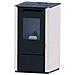 Vania - Stufa A Pellet Da 9.5 Kw Bianca - Foto miniatura 1