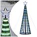 Illuminazione Albero Di Natale A Cono 275led Blu 180cm - Foto miniatura 1