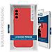 Cover Per Samsung Galaxy S23 Fe Premium Silicone Microfibra, Rosso - Foto miniatura 3