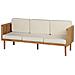 Salotto Da Giardino 5 Posti Con Tavolino Legno Acacia Chiaro E Beige Chiaro Baratti - Foto miniatura 3