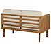 Salotto Da Giardino 5 Posti Con Tavolino Legno Acacia Chiaro E Beige Chiaro Baratti - Foto miniatura 4
