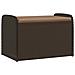 Cassapanca Con Cuscino Marrone 80x51x52 Cm In Polyrattan - Foto miniatura 1