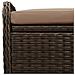 Cassapanca Con Cuscino Marrone 80x51x52 Cm In Polyrattan - Foto miniatura 7