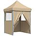 Tendone Per Feste Pieghevole Pop-up Con 4 Pareti Beige - Foto miniatura 5