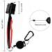 Spazzola Per Mazze Da Golf E Pulitore Per Scanalature Red - Foto miniatura 4