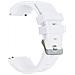 Cinturino Per Orologio In Silicone Per Samsung Garmin Huawei Universal Watch Band White - Foto miniatura 1