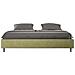 Letto Sommier Contenitore Imbottito 200x210 Microfibra Tè Verde Azelia - Foto miniatura 1