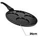 Padella Da Pancake 26 Cm Per 4 Persone Manico Ergonomico, Nero - Foto miniatura 3