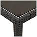 Set da Bistrò 3 pz con Cuscini Nero in Polyrattan - Foto miniatura 5