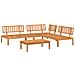 Set Divano Pallet Da Giardino 4 Pz In Legno Massello Di Acacia - Foto miniatura 2