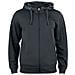 Basic Active Hoody Full Zip Nero L - Foto miniatura 1
