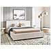 Letto Tessuto Linards 160 X 200 Cm Bianco Sporco - Foto miniatura 1