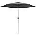 Ombrellone Da Esterni Con Palo In Alluminio 270x246cm Antracite - Foto miniatura 1