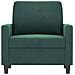 Poltrona Verde Scuro 60 Cm Velluto - Foto miniatura 2
