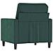 Poltrona Verde Scuro 60 Cm Velluto - Foto miniatura 4