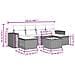 Set Divani da Giardino con Cuscini 7pz Nero Polyrattan - Foto miniatura 3