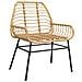 Set Pranzo da Giardino 7pz Marrone Polyrattan Vetro - Foto miniatura 4